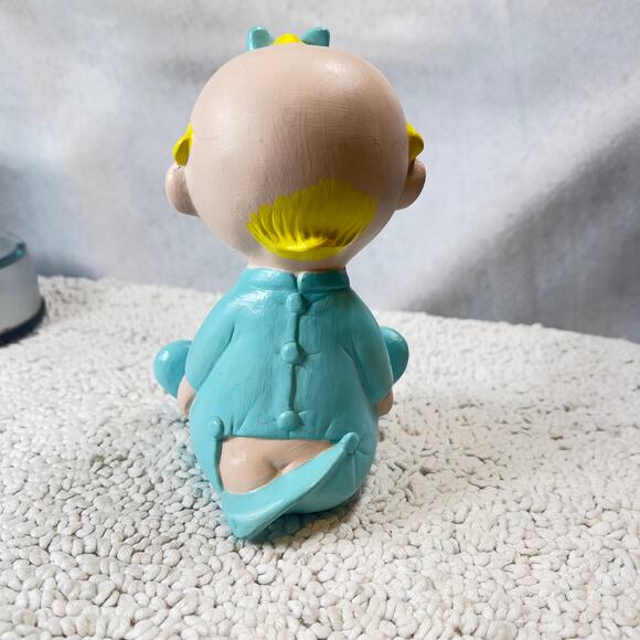 Peanuts Baby Sally Vintage Hand Painted Ceramic RARE 1968 Shultz Charlie Brown - Picture 5 of 15